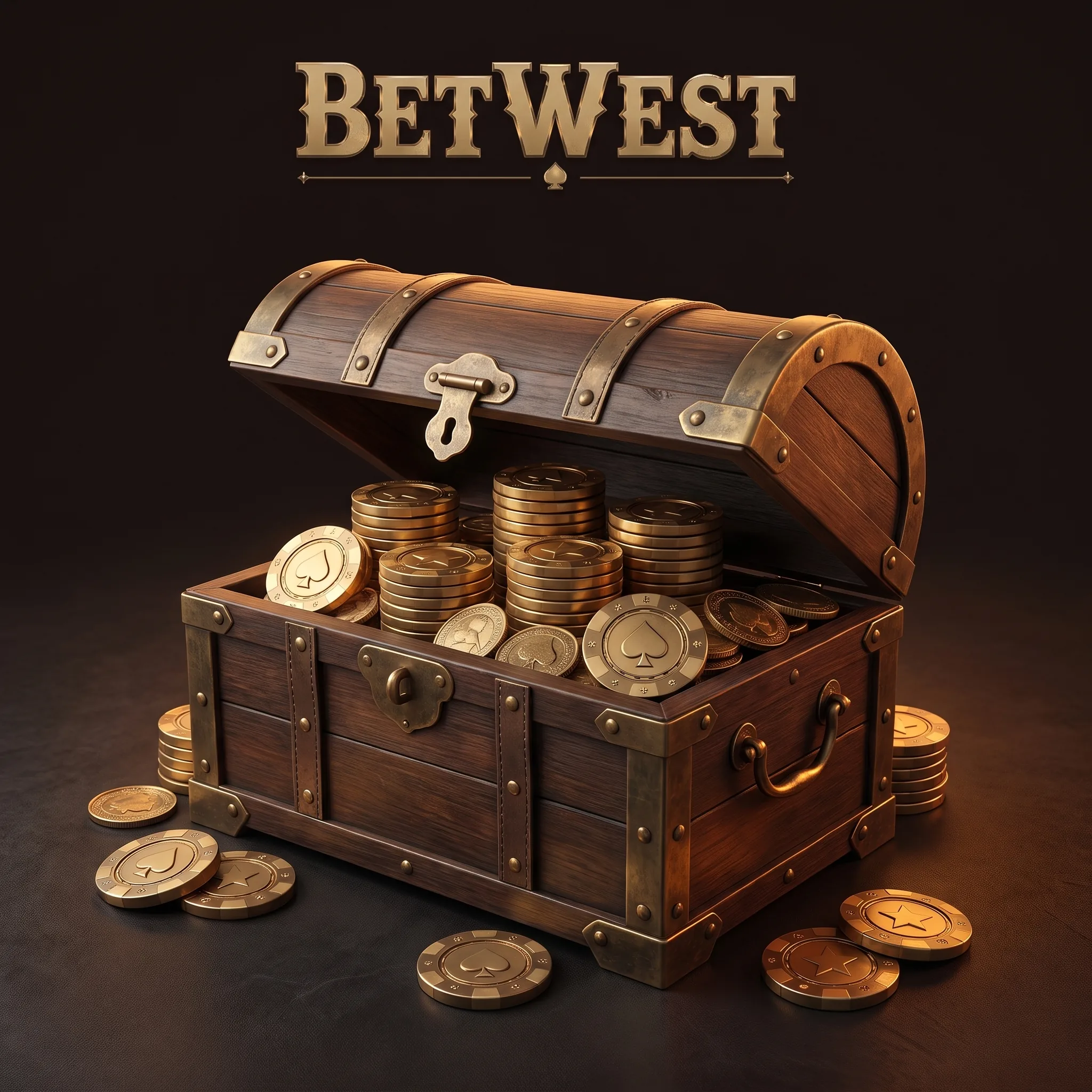 BetWest bonuskist met gouden munten