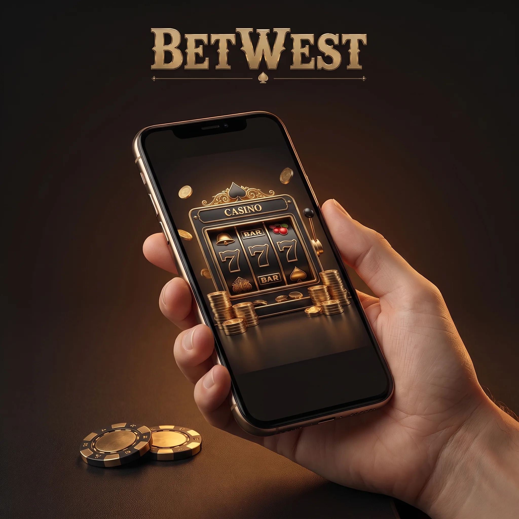 BetWest spelen op een telefoon